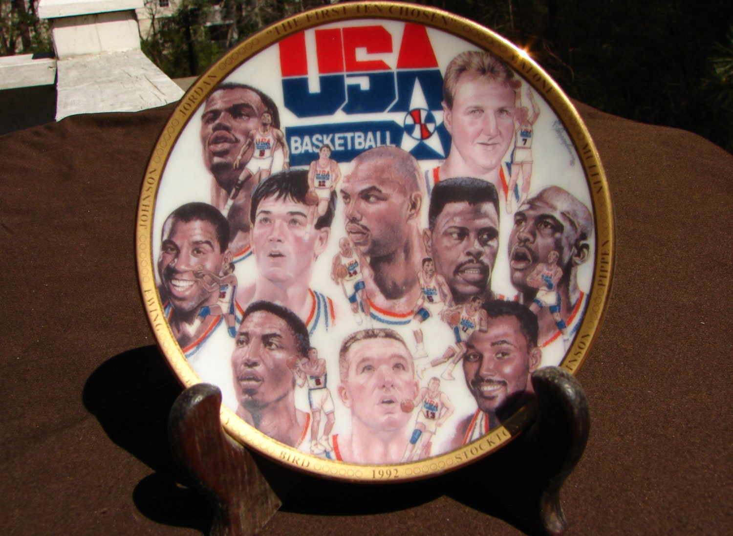 Dream Team Collector Plate 1992 USA Basketball Team Etsy