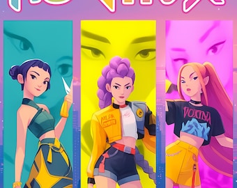 K-Pop Demon Hunter Party Sign