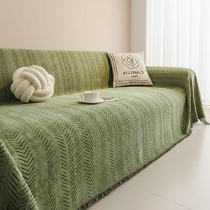 Chenille Waterproof Sofa Cover | Pet-Friendly Couch Protector Throw