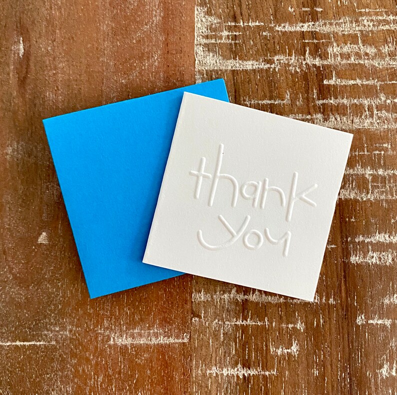 Itty Bitty Note Cards Set of 12 Mini Thank You Note Cards Etsy