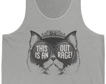 To jest Outrage Tank | Koszulka bez rękawów Princess Donut | Koszulka Carla Dungeon Crawlera | Zaprojektowane ręcznie | Bez sztucznej inteligencji