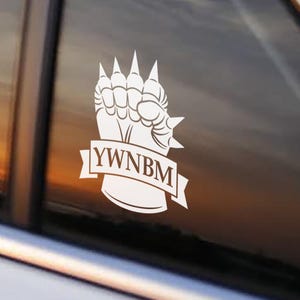 You Will Not Break Me • Dungeon Crawler Carl Car Decal • DCC Sticker • White Vinyl • Hand-drawn • No AI bild 1