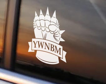 You Will Not Break Me • Dungeon Crawler Carl Car Decal • DCC Sticker • White Vinyl • Hand-drawn • No AI