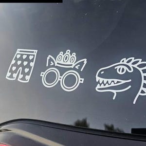 Dungeon Crawler Carl Car Decal • Carl's Heart Boxers, Princess Donut, Mongo, Katia, Prepotente, Samantha Stickers • Hand-designed • No AI bild 8