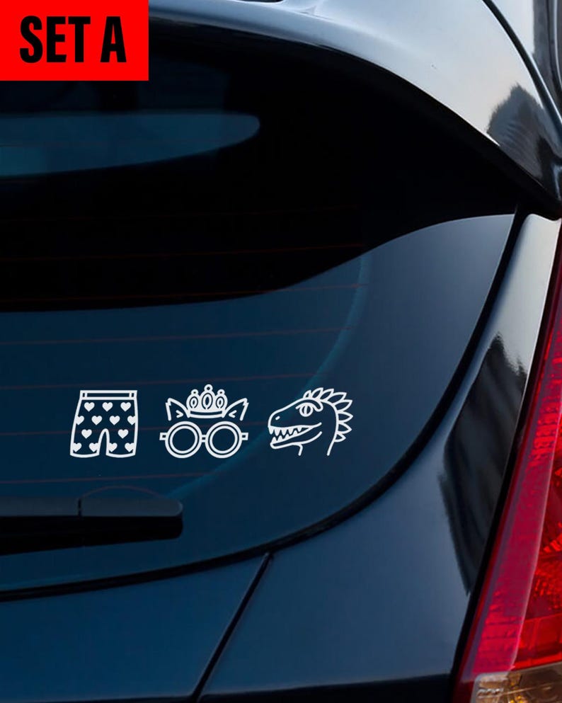 Dungeon Crawler Carl Car Decal • Carl's Heart Boxers, Princess Donut, Mongo, Katia, Prepotente, Samantha Stickers • Hand-designed • No AI Set A (3 stickers)