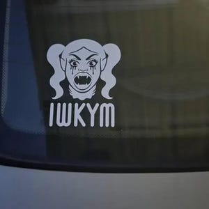 Samantha Dungeon Crawler Carl Car Decal • I Will Kill Your Mother Sticker • Psamathe DCC • White Vinyl • Hand-drawn • No AI image 6