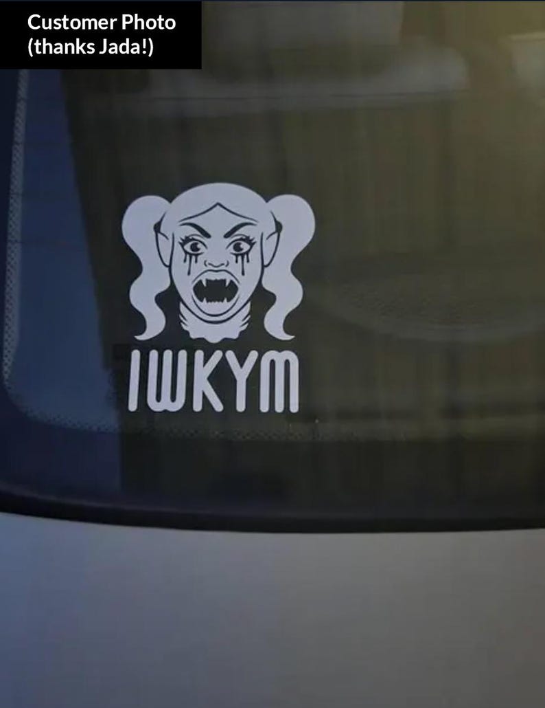 Samantha Dungeon Crawler Carl Car Decal • I Will Kill Your Mother Sticker • Psamathe DCC • White Vinyl • Hand-drawn • No AI image 6
