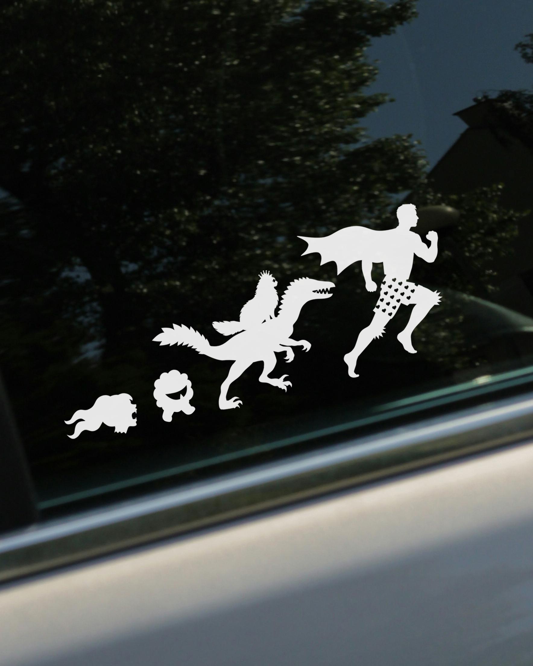 Dungeon Crawler Carl Car Decal • Carl, Princess Donut, Mongo, Scolopendra, Bigs, Samantha, Rend Window Stickers • Hand-designed • No AI