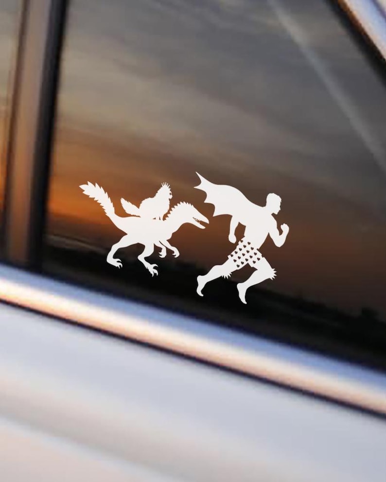 Dungeon Crawler Carl Car Decal • Carl, Princess Donut, Mongo, Scolopendra, Bigs, Samantha, Rend Window Stickers • Hand-designed • No AI Carl, Donut & Mongo