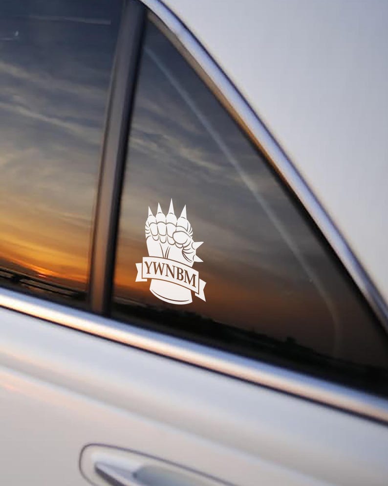 You Will Not Break Me • Dungeon Crawler Carl Car Decal • DCC Sticker • White Vinyl • Hand-drawn • No AI bild 1