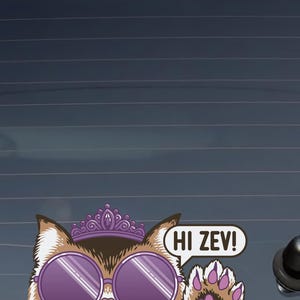 Princess Donut Window Decal • Dungeon Crawler Carl Car Decal • Bumper Sticker • Hand-drawn • No AI image 4