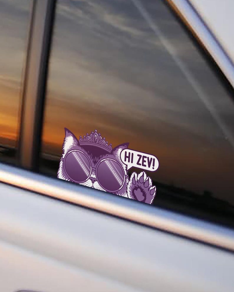 Princess Donut Window Decal • Dungeon Crawler Carl Car Decal • Bumper Sticker • Hand-drawn • No AI Purple