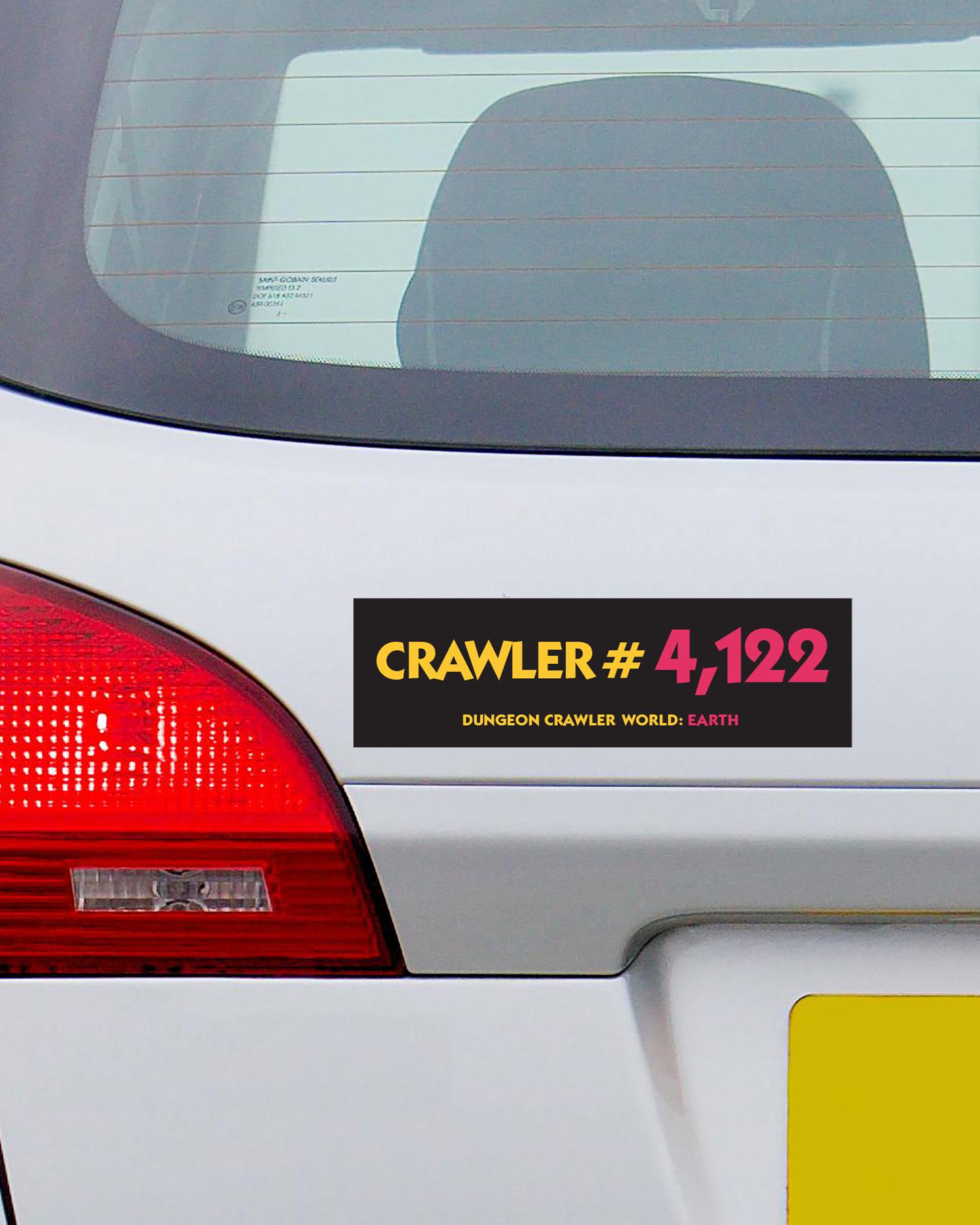 Choose Your Crawler Number • Dungeon Crawler Carl Bumper Sticker • DCC ...