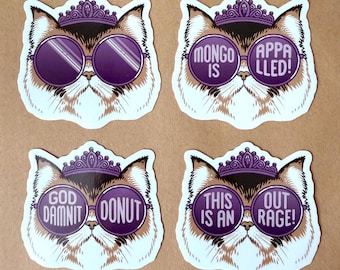 Princess Donut Sticker • Dungeon Crawler Carl • Mongo is Appalled • Goddamnit Donut • This is an outrage • Hand-designed • No AI