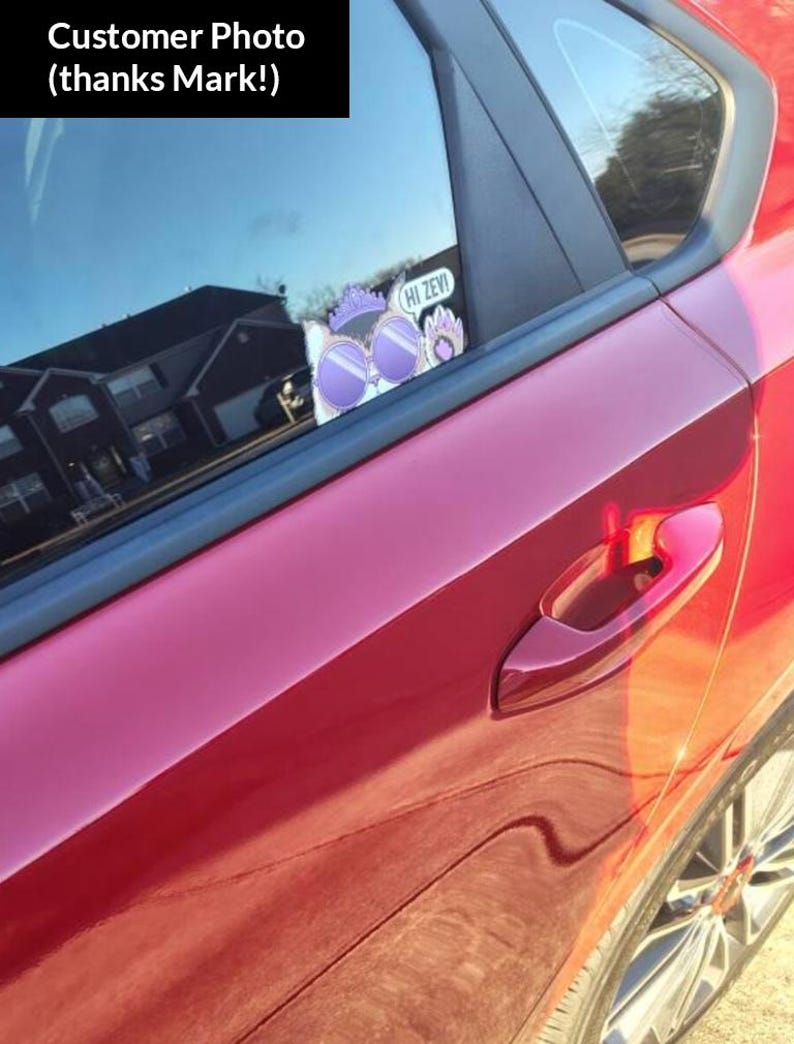 Princess Donut Window Decal • Dungeon Crawler Carl Car Decal • Bumper Sticker • Hand-drawn • No AI image 5