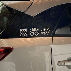 Dungeon Crawler Carl Car Decal • Carl's Heart Boxers, Princess Donut, Mongo, Katia, Prepotente, Samantha Stickers • Hand-designed • No AI bild 9
