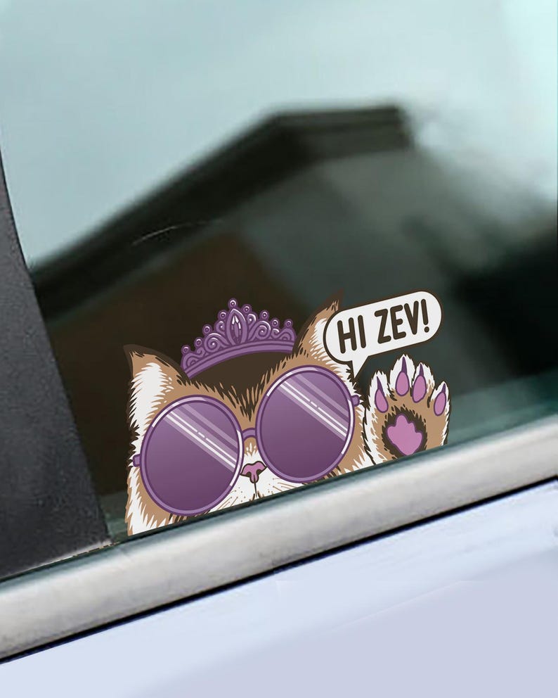 Princess Donut Window Decal • Dungeon Crawler Carl Car Decal • Bumper Sticker • Hand-drawn • No AI Brown