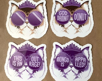 Princess Donut Sticker • Dungeon Crawler Carl • Mongo is Appalled • Goddamnit Donut • This is an outrage • Hand-designed • No AI