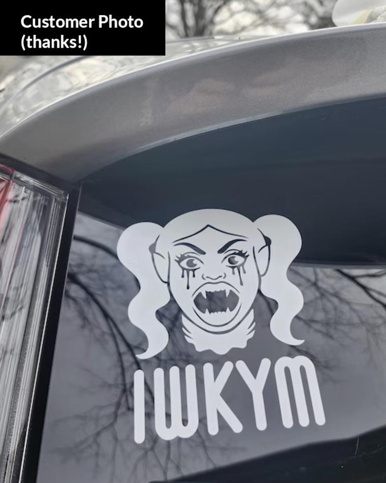 Samantha Dungeon Crawler Carl Car Decal • I Will Kill Your Mother Sticker • Psamathe DCC • White Vinyl • Hand-drawn • No AI image 5