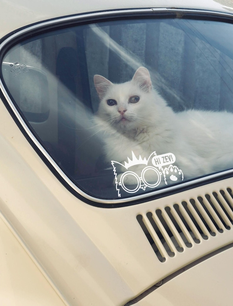 Princess Donut Window Decal • Dungeon Crawler Carl Car Decal • White Outline Bumper Sticker • Hand-drawn • No AI image 3