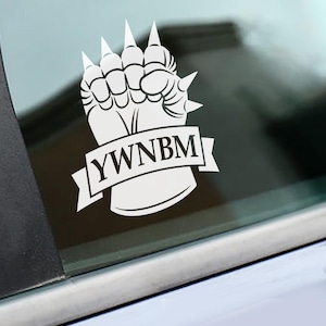 You Will Not Break Me • Dungeon Crawler Carl Car Decal • DCC Sticker • White Vinyl • Hand-drawn • No AI bild 3