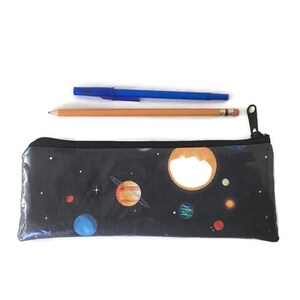 Planets Pencil Case, Back to School, Laminated Pencil Case