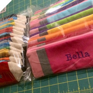 PERSONALIZED Pencil-Shaped Pencil Pouch, Back to School, Gift for Child or Teacher, Stocking Stuffer