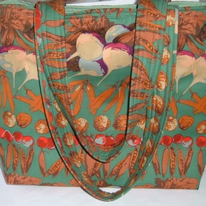 Large Tote Farmer's Market Tote Gift for Gardener Mother's Day Gift-Martha Negley Gift Under 40 image 2