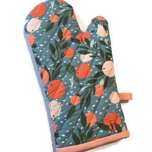Oven Mitt, Gift for Mom, Citrus Oven Glove