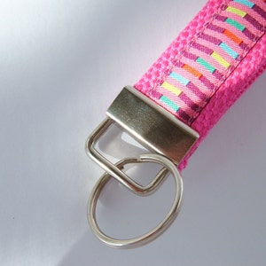 Pink Key Fob, Gift for Teen, Gift Under 10 image 3