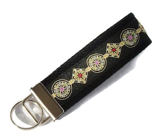 Black with Bling Keychain - Gift Under 10