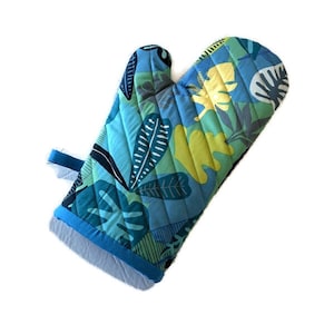 Jungle Print Oven Mitt, Tropical Oven Glove