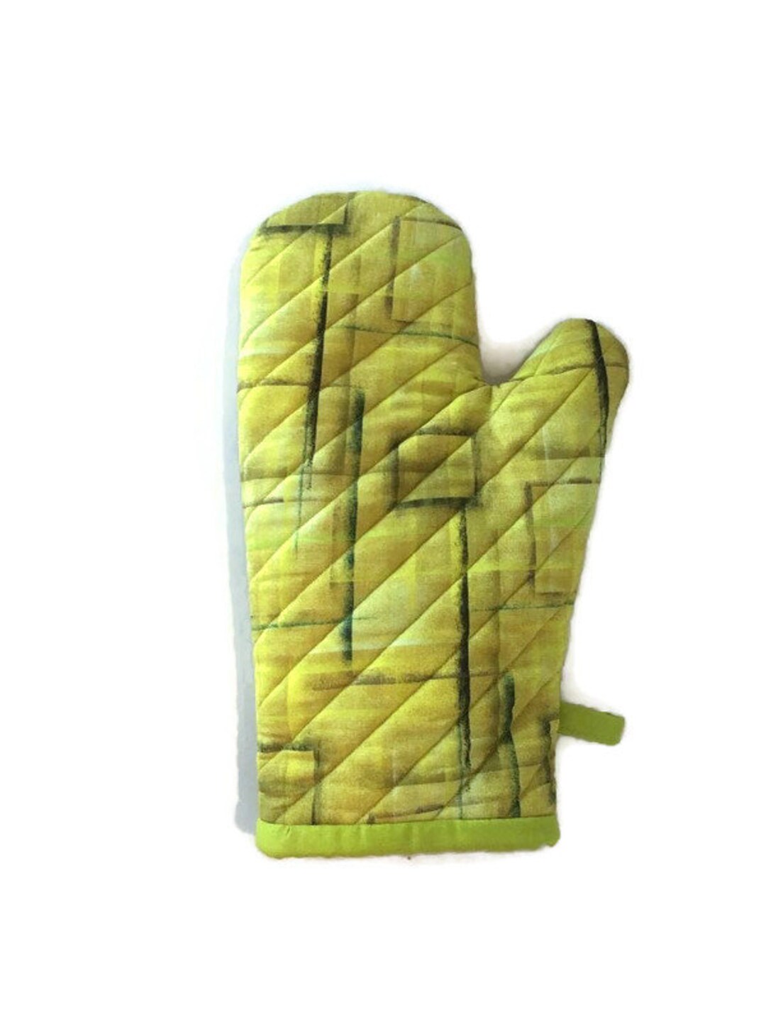 Oven Mitt, Lime Green Oven Glove, Scandi Oven Mitt Etsy