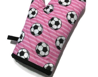 Oven Mitt, Soccer Mom Gift, Gift for Soccer Coach