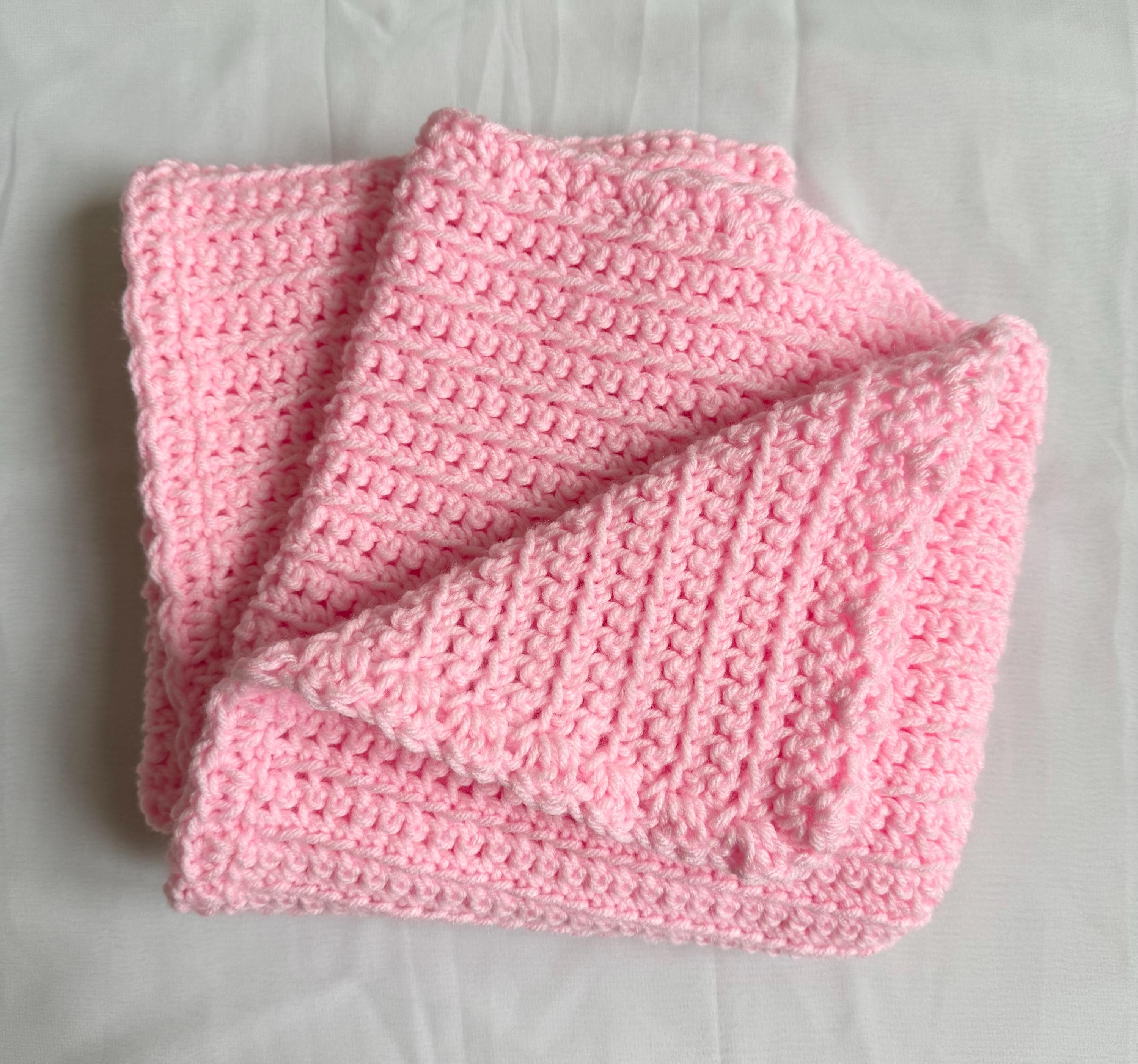 Soft Baby Blanket - 30x30cm Acrylic Knit Newborn Swaddle