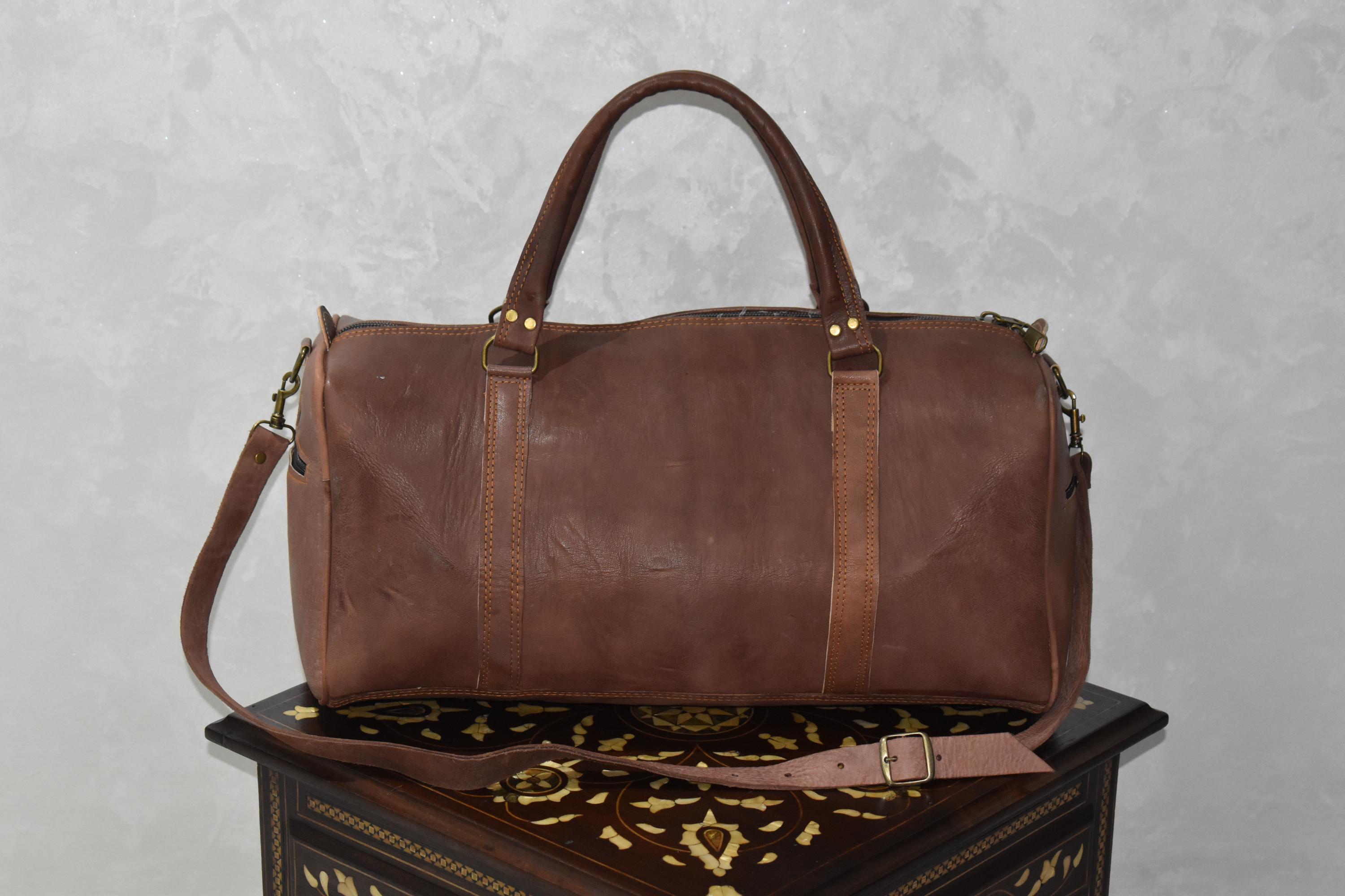 Sac Duffle de Voyage - Robuste Vintage Cuir PU Grande