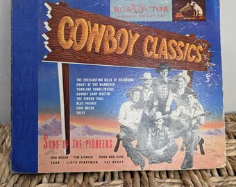 VTG RCA Victor Cowboy Classics Son Of The Pioneers Set P-168 3 Out Of 4 Records