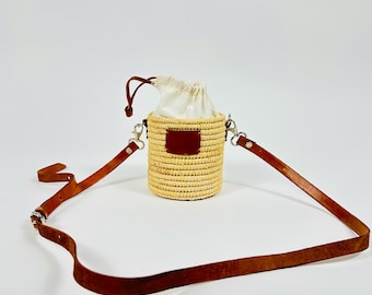 Borsa a tracolla in rafia boho – Borsa a tracolla in paglia marocchina fatta a mano, borsa estiva