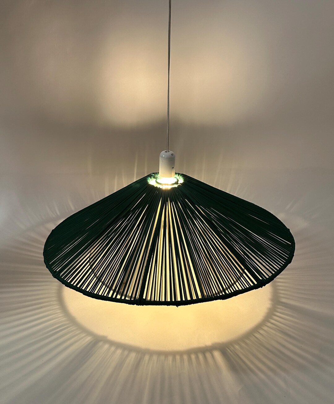 Handmade Rope Lighting, Custom Boho Home Decor, Artisan Light Fixture ...