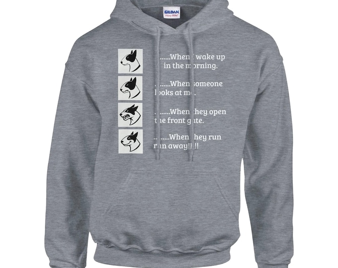 Featured listing image: Bull Terrier Hoodie - Classic Unisex Pullover Hoodie | Gildan® 18500 (Various Colours)