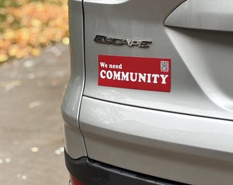 Necesitamos imanes/pegatinas comunitarias para el coche