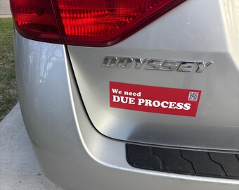 Necesitamos un imán para coche con el debido proceso.