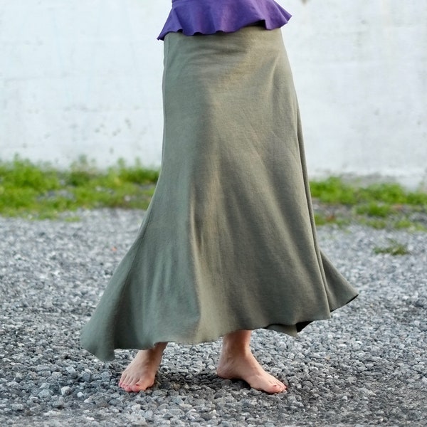 Avion Swing Skirt - Hemp Organic Cotton Skirt by Surya Leela