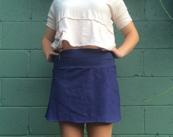 Surya Leela Hemp Mini Skirt - Hemp/Organic Cotton Stretch