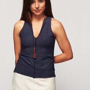 Surya Leela&#39;s Dristi Racer Tank - Hemp/Organic Cotton
