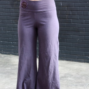 Surya Leela Women&#39;s Hemp Flair-leg Pants