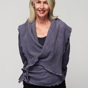 Bodhi Wrap Hemp Jacket - hemp, organic cotton jersey/fleece