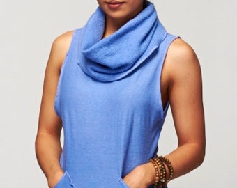 Surya Leela's KALI Vest Hemp Organic Cotton Fleece Hemp Jersey