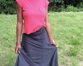 Swirl Power Skirt - Hemp Organic Cotton Skirt