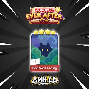Bad Wolf Hiding – MONOPOLY GO 4-Star Sticker